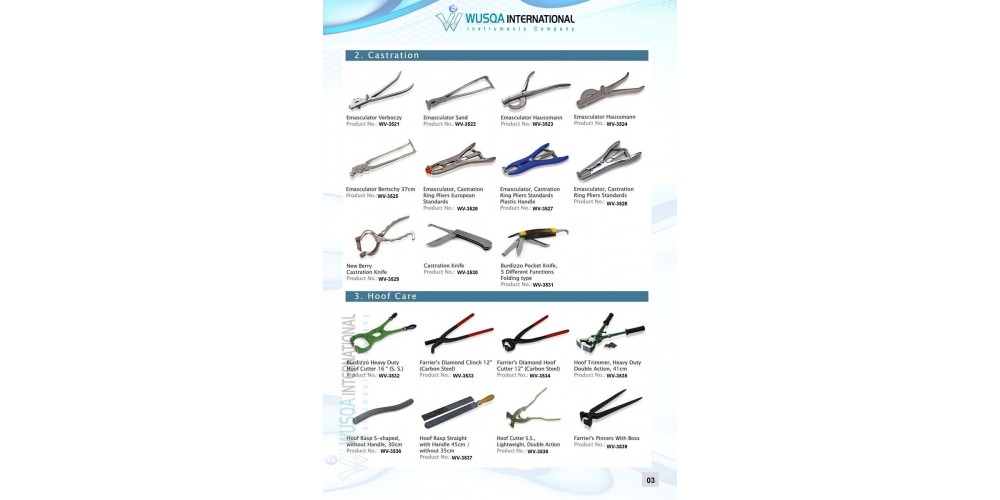 Castration Forceps and Hoof Care